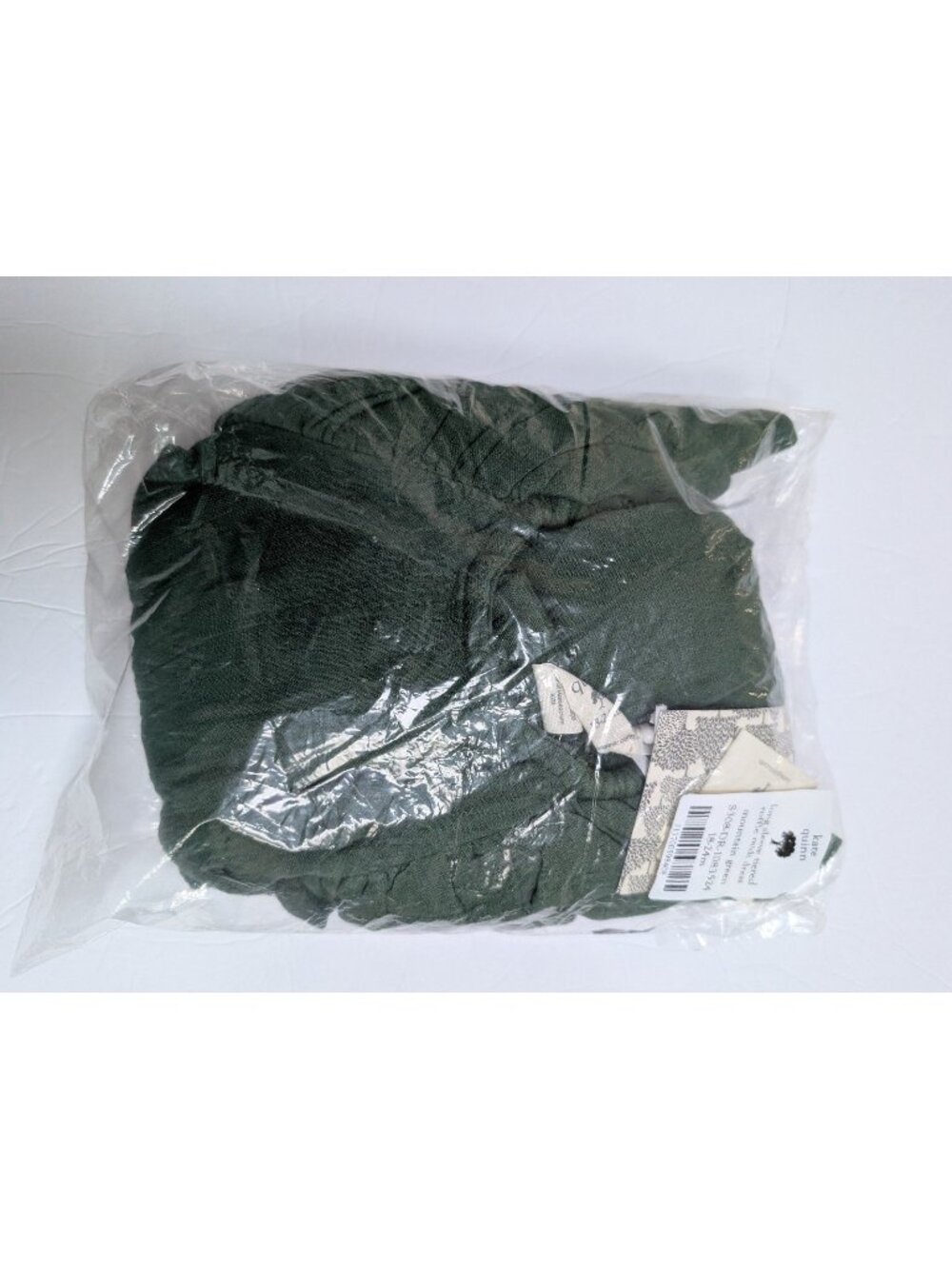 Kate Quinn Organic Cotton Gauze Ruffle Sleeve Tiered Dress Green 18-24 Christmas